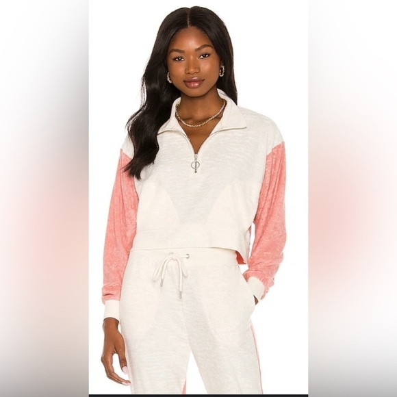 l*space Tops - NWT L Space Best Life Terry Pullover- Size Extra Small